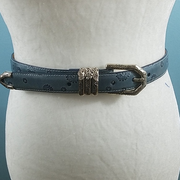 Brighton Accessories - Brighton Blue Leather Belt